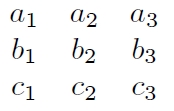 matrix with curly brackets in latex